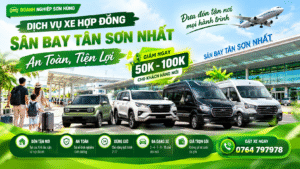 Xe hợp đồng sân bay Tân Sơn Nhất đưa đón tận nơi an toàn, tiện lợi