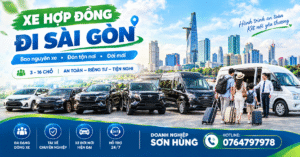 Dịch vụ xe hợp đồng đi Sài Gòn trọn gói đời mới Doanh Nghiệp Sơn Hùng