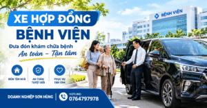 Xe hợp đồng bệnh viện đưa đón người bệnh khám chữa bệnh