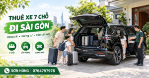 Cho thuê xe 7 chỗ trọn gói đi Sài Gòn Sơn Hùng