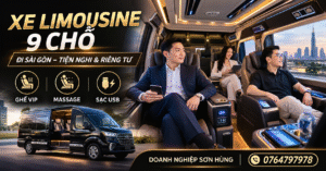 Cho thuê xe Limousine 9 chỗ đi Sài Gòn VIP Sơn Hùng